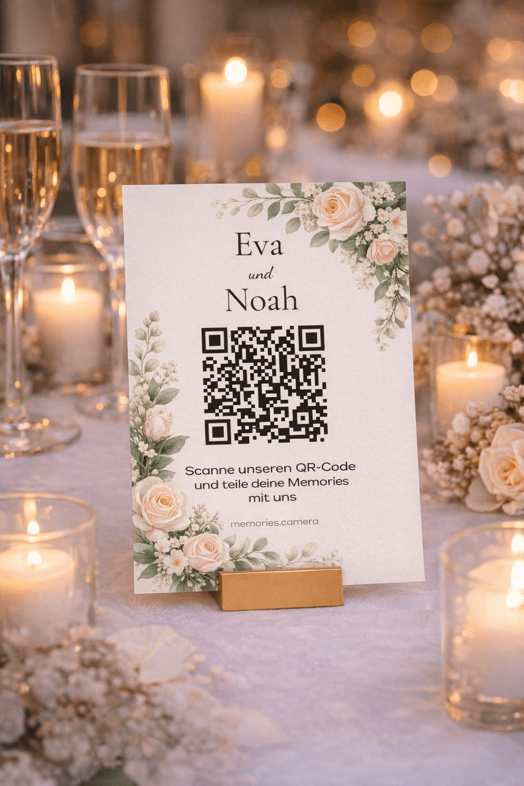 QR scannen und Fotos hochladen